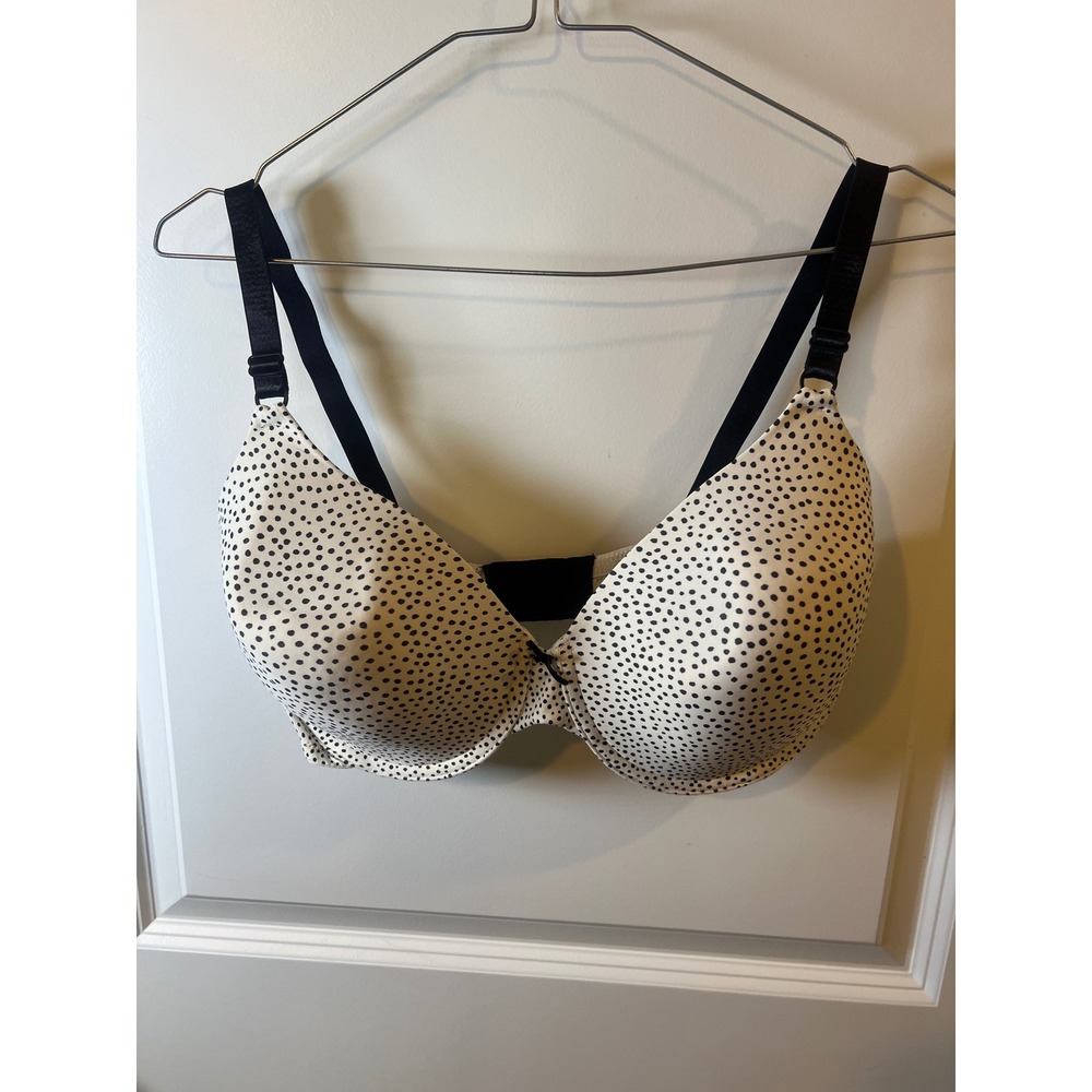Maidenform Womens Bra Polka Dot Print White 38DD